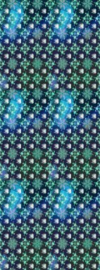 Cute Floral pattern in the small flower. Gentle, summer floral on blue and neutral colors. Raster illustration. Raster pattern.