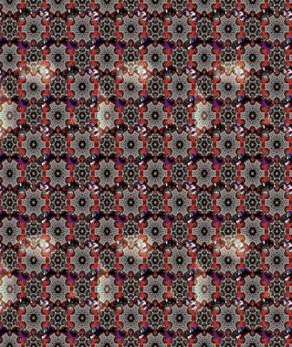 Moda baskıları için zarif bir şablon. Halk tarzı. Parlak renkli çiçekleri olan ve siyah ve nötr renklerde yaprakları olan harika bir çiçek deseni. Modern çiçek arkaplanı.