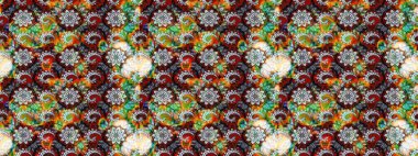 Çiçek arkaplan. Güzel kumaş deseni. Çizim raster deseni.