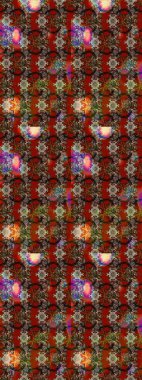 Elle boyanmış suluboya resim çizimleri, çiçekler ve bitkiler. Kahverengi ve kırmızı renkte çiçekler.