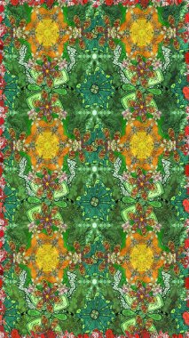 Küçük ölçekli çiçek basit şirin desende. Üretim, duvar kağıdı, baskı, hediye paketi ve scrapbooking Tekstil veya kitap için çiçek sorunsuz arka plan kapsar. Raster illüstrasyon.