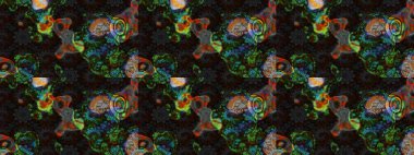 Tekstil, kumaş, kapaklar, duvar kağıtları, baskı, naylon, koleksiyon defteri, örgü, dekupaj için güzel bir eskiz. Küçük gri ve siyah çiçeklerle oldukça eski bir besin torbası deseni.