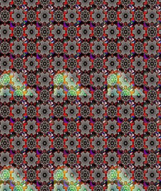 Raster illüstrasyonu. Çiçek desenli çizim. Asya tekstil tarzında. Güzel kumaş deseni. Düz Çiçek Elementleri Tasarımı. Renkli Bahar Teması çizim şablonu.