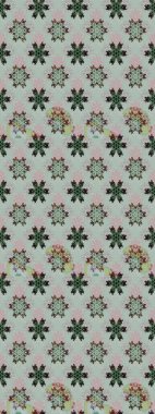 Parmak izi, kumaş, duvar kâğıdı, tekstil için raster dokusu. Nakış desenli çiçek deseni. Renkli grunge soyut arkaplanı Cologray ve nötr çiçeklerle zenginleştirir.