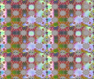 Küçük ölçekli çiçek basit şirin desende. Üretim, duvar kağıdı, baskı, hediye paketi ve scrapbooking Tekstil veya kitap için çiçek sorunsuz arka plan kapsar. Raster illüstrasyon.