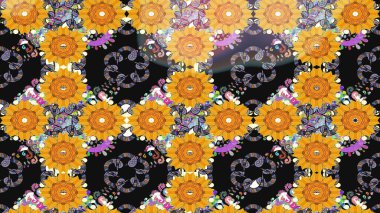 Gri renkli, zarif çiçek buketli suluboya. Düz Çiçek Elementleri Tasarımı. Raster illüstrasyonu. Renkli Bahar Teması çizim şablonu.