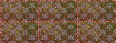 Arkaplan dokusu, duvar kağıdı, kahverengi ve bej renkli çiçek teması. Soyut etnik raster kusursuz desen. Kabile sanatı boho baskısı, klasik çiçek arkaplanı.