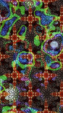 Raster Güzel kumaş deseni. Raster suluboya deseni, narin çiçekler, kahverengi çiçekler, tebrik kartı şablonu..