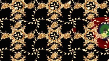 Raster - stok. Siyah çiçekli eskiz deseni, suluboya çiçek deseni, sevimli çiçek, duvar kağıdı, kart veya kumaş için fayanslı.