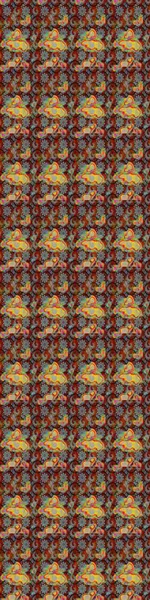 Küçük çiçekte hoş bir çiçek deseni var. Çiçeksel elementlerle süslenmiş zarif raster dokusu. Parlak çiçekli gri ve kahverengi renkler üzerine soyut çizim deseni.