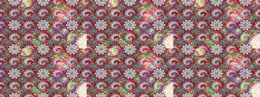 Nazik, sevimli çiçek arkaplanı. Çiçekli karalama şeklinde Raster çiçek deseni. Gri ve nötr renkte çiçekler.
