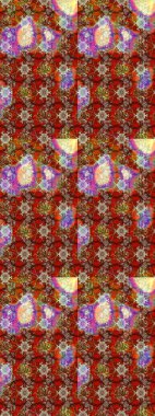 Çiçekler suluboya tarzında kahverengi ve kırmızı renklerde. Kahverengi ve kırmızı renkte çiçekler olan çiçek deseni çiz.