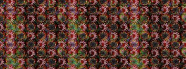 Sevimli çiçek raster deseni. Renkli Yaz Temalı eskiz kalıbı. Modaya uygun kumaş deseni. Düz Çiçek Elementleri Tasarımı.