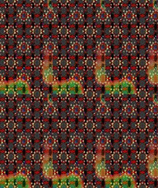 Raster çiçek desenli çiçek deseni, yapraklar, dekoratif elementler, sıçrama, lekeler, el çizimi kontur çizgileri ve Doodle çizim stili, grafik raster çizim çizimi.