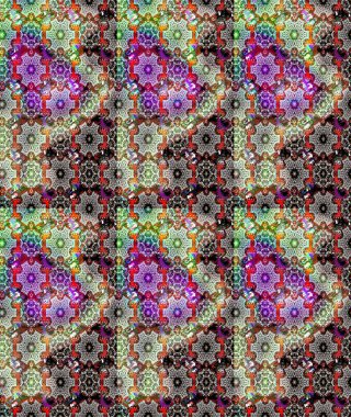 Raster illüstrasyonundaki çiçek desenli çizim. Tarafsız ve siyah renkte çiçekler.