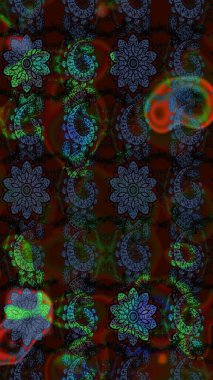 Kahverengi ve siyah renkli çiçekler suluboya tarzında. Raster illüstrasyonunda çiçek deseni çizimi.