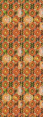 Raster oryantal süs. Kusursuz altın desen. Altın elementlerle kahverengi renklerde altın desen.