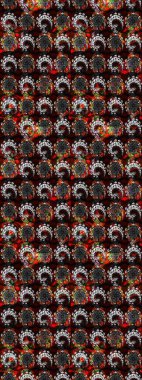 Suluboya tarzında siyah ve kahverengi renkte çiçekler. Siyah ve kahverengi renkte çiçekler olan çiçek deseni çiz.