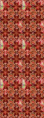 Paket kağıdı için en iyisi. Karşılama ya da düğün geçmişi olarak kullanılabilir. Kırmızı ve kahverengi lale çiçekli Raster eskiz deseni. Doğal kozmetik ürünleri, parfüm, çiçekçi dükkanı için bahar ihalesi tasarımı.