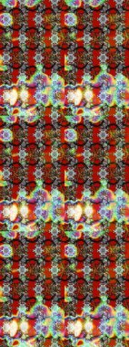 Raster Henna dövme stili. Etnik Mandala süsü. Kızılderili desenli desenli desenli şal deseni. Tekstil, tebrik kartı, boyama kitabı, telefon kılıfı baskısı için kullanılabilir.