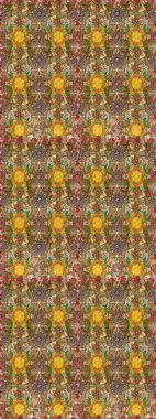 Organik motif arka planı. Ultraviyole kumaş deseni. Çizim kalıbı. Raster illüstrasyonu.