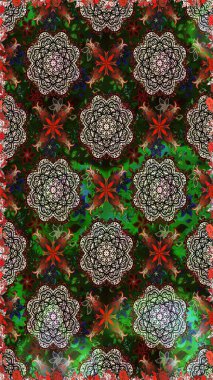 Gri ve yeşil renkli çiçekler. Küçük çiçekte sevimli çiçek deseni var..