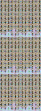 Raster illüstrasyonunda kusursuz çiçek deseni. Suluboya tarzında tarafsız ve gri renkte çiçekler.