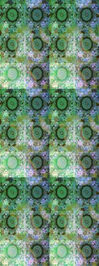 Yeşil ve nötr renklerde yaz çiçekleri. Raster illüstrasyonu. Raster çiçek desenli ve çiçekli..