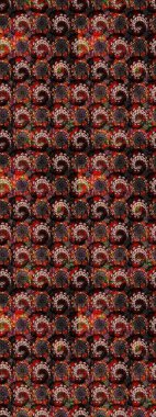 Çiçekli yumuşak bir eskiz şekli. Raster çiçekleri klasik tarzda çizilmiş. Raster illüstrasyonu. Yumuşak, bahar çiçekleri siyah ve kahverengi renklerde.