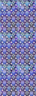 Nazikçe, mavi ve mor renkte yaz çiçekleri. Çiçekli karalama şeklinde Raster çiçek deseni. Raster illüstrasyonu.