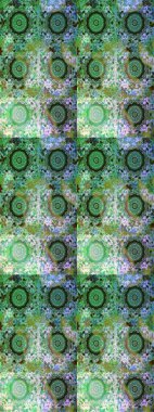 Yeşil ve nötr renklerde yaz çiçekleri. Raster illüstrasyonu. Raster çiçek desenli ve çiçekli..