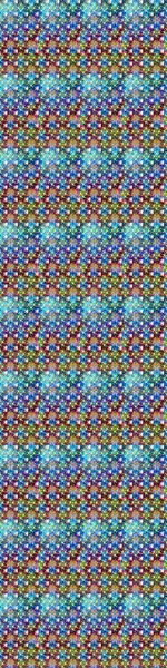 Mavi ve yeşil arka planda. Tekstil, kumaş, ambalaj, hatıra defteri için hoş bir çiçek arkaplanı. Elle çizilmiş çiçek desenli Raster çizimi. Çocuksu tasarım.