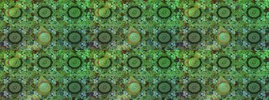 Tatil havası. Yeşil ve gri renkli çiçekler. Bahar mevsimi. Raster güzel bir çiçek deseni çizmiş. Nazik romantik baskı.