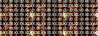 Güzel kumaş deseni. Küçük çiçekteki sevimli çiçek deseni. Güzel karalamalı çiçek desenli çizim. Raster illüstrasyonu.