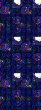 Şatafatlı bahar bahçesi dokusu. Çiçek deseni. Mavi ve siyah renkler üzerine çiçek çizimi. Raster illüstrasyonu. Mavi ve siyah renkte çiçekler.