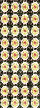 Arkaplan dokusu, duvar kağıdı, çiçek teması tarafsız ve yeşil renklerde. Soyut etnik raster çizim kalıbı. Kabile sanatı boho baskısı, klasik çiçek arkaplanı.