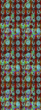 Raster Hip kumaş deseni. Eskiz Vintage Çiçek Deseni.