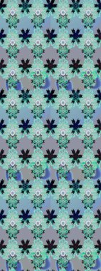 Küçük mavi ve nötr çiçeklerle oldukça eski bir besin torbası deseni. Tekstil, kumaş, kapaklar, duvar kağıtları, baskı, paket, koleksiyon defteri, örgü, dekupaj için çiçek arkaplanı..