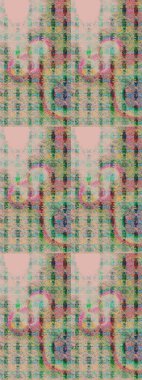 Patlayan çiçekler soyut olarak yerleştirilmiş. Raster deseni. Raster illüstrasyonu. Tarafsız ve bej renklerde bahar çiçekleri.