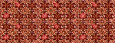 Sketch pattern with colorful paisley, red and brown flowers and decorative elements. Vintage retro style. Raster illustration. Sketch background. For print on fabric, textiles, wallpaper.