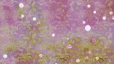 Renkli unsurlarla hareketli arka plan görüntüleri. Çiçekler. Eski model. Bayrak tarzı. Video kaydı. Şablon. Döngü. Kusursuz.. 