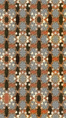 Sevimli çiçek raster deseni. Kahverengi ve gri renkli çiçekler. Sketch Colour Spring Theme eskiz kalıbı. Düz Çiçek Elementleri Tasarımı.