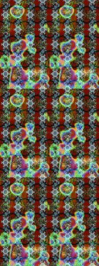 Eski usul küçük çiçekli şirin bir eskiz deseni. Moda arka planında parlak buketler. Kumaş, duvar kağıdı ve kağıt üzerine baskı yapmak için gelişen arka plan. Raster illüstrasyonu.