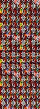 Çiçek ve yapraklı çiçek deseni. Raster illüstrasyonu. Küçük çiçekli şirin desen.