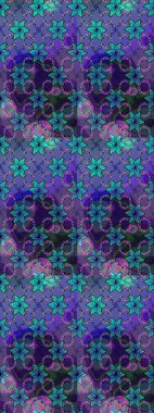 Renkli Bahar Teması eskiz kalıbı. Zentangle soyut çiçekleri. Düz Çiçek Elementleri Tasarımı. Karalama çiçeği. Güzel kumaş deseni. Raster illüstrasyonu.