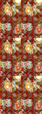 Raster stili kumaş deseni. Çiçekler suluboya çizim deseni.