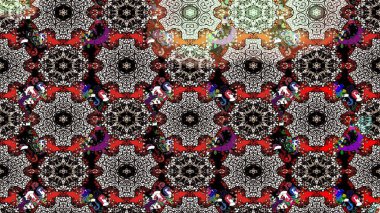 Modaya uygun kumaş deseni. Sevimli çiçek raster deseni. Renkli Yaz Temalı eskiz kalıbı. Düz Çiçek Elementleri Tasarımı.