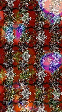 Çiçekli yaz çiçekleri. Küçük renkli çiçekler. Moda baskıları için zarif bir şablon. Motley illüstrasyonu. Küçük çiçekte güzel bir desen. Çizim.