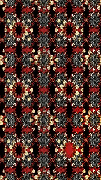 Kızılderili desenli desenli desenli şal deseni. Etnik Mandala süsü. Raster Henna dövme stili. Tekstil, tebrik kartı, boyama kitabı, telefon kılıfı baskısı için kullanılabilir.