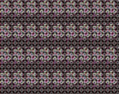 Düz Çiçek Elementleri Tasarımı. Renkli Bahar Teması eskiz kalıbı. Siyah ve nötr renklerde çiçekler. Raster illüstrasyonu. Çiçekli çiçek deseni, suluboya..